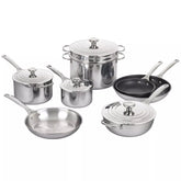 Le Creuset Signature Stainless Steel Mixed 12-Piece Cookware Set