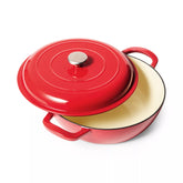Sur La Table Enameled Cast Iron Deep Braiser, 5 qt.