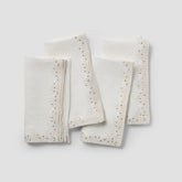 Sur La Table Beaded Linen Napkins, Set of 4