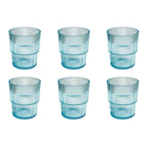 Tar Hong Ribbed Double Old-Fashioned Acrylic Glasses, Set of 6