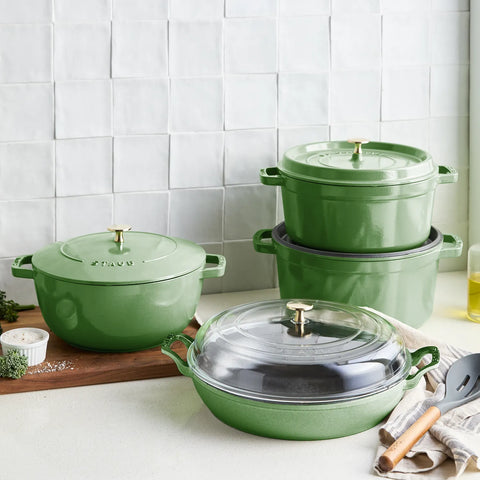 Staub Heritage All-Day Pan with Domed Glass Lid, 3.5 qt.