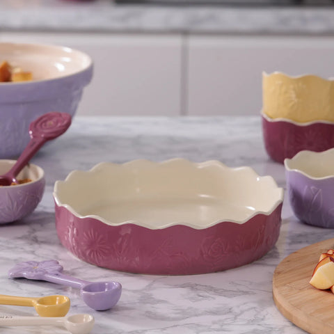 Mason Cash In The Meadow Pink Pie Dish