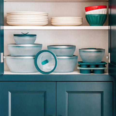 Anyday Microwave 12-Piece Glass Round Dish Set