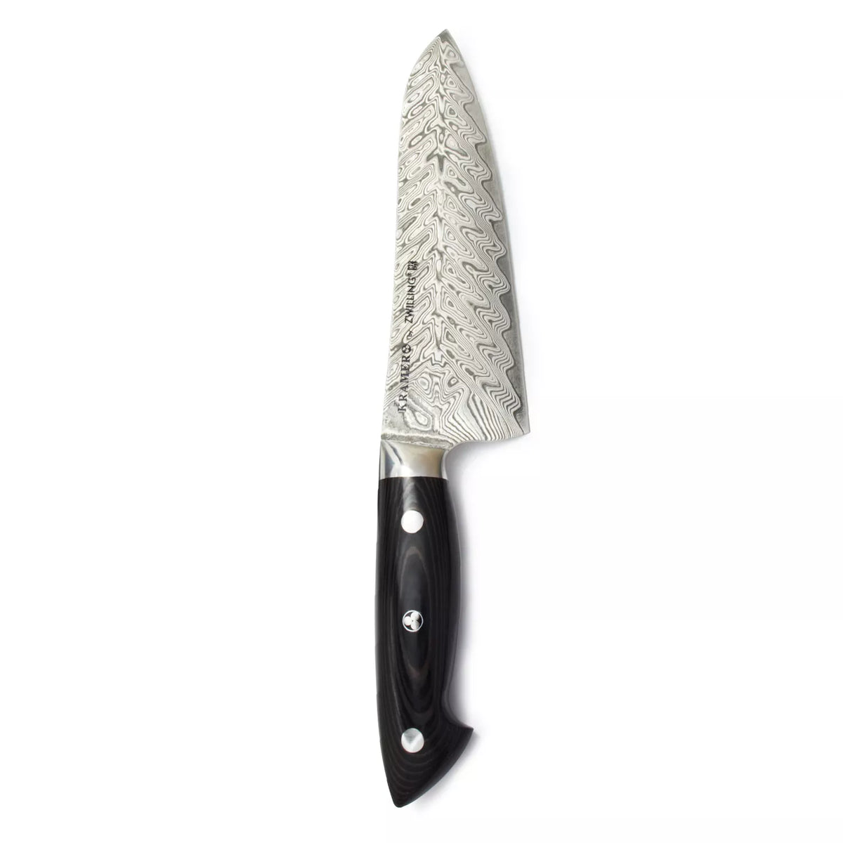Bob Kramer 7" Stainless Damascus Santoku Knife by Zwilling J.A. Henckels