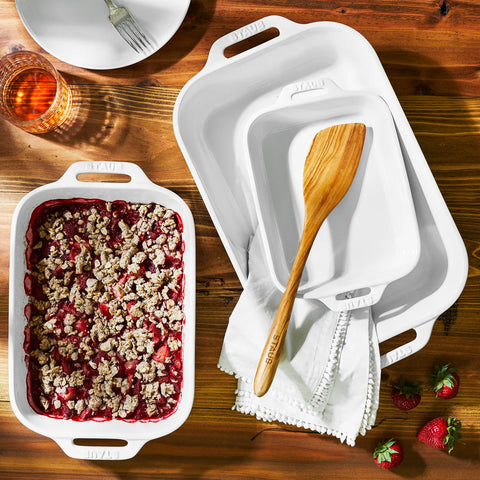 Staub Stoneware 3-Piece Rectangular Baker Set