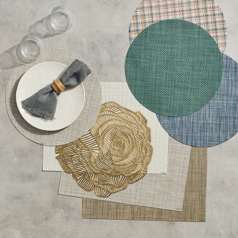 Chilewich Basketweave Round Placemat, 15"