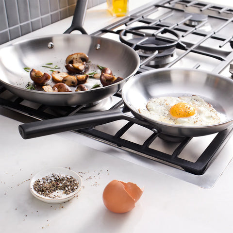 Zwilling Milano Stainless Steel Set of 2 Skillets, 8" & 10"