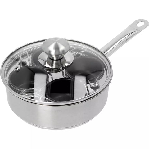 Demeyere Resto3 4-Cup Stainless Steel Egg Poacher Set