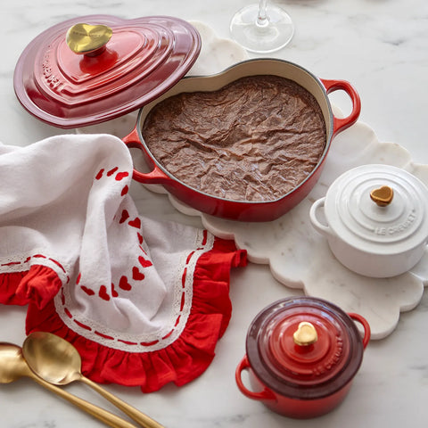 Le Creuset Shallow Heart Cocotte, 1.25 Qt.