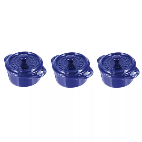 Staub Stoneware Mini Cocottes, Set of 3