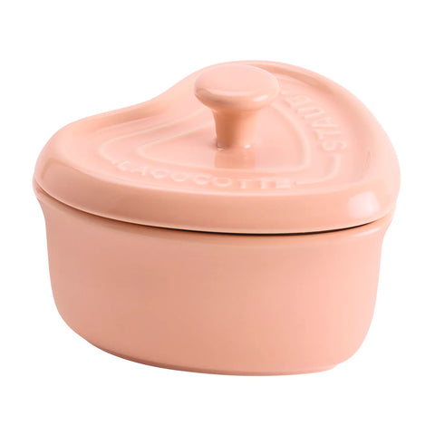 Staub Stoneware Mini Heart Cocottes, Set of 3