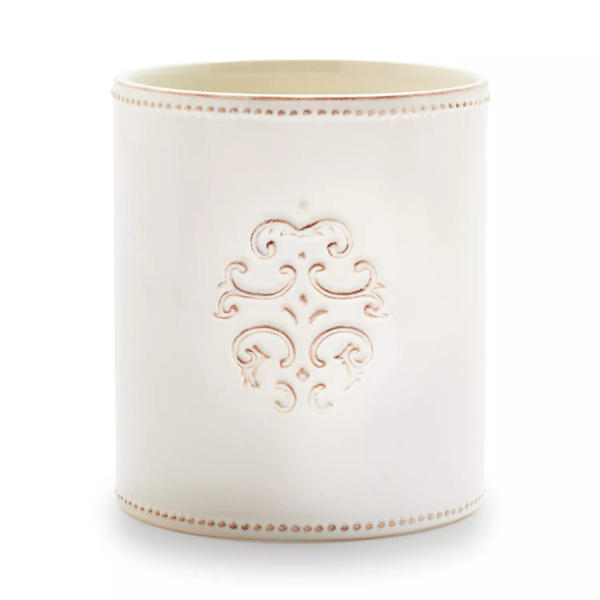 Sur La Table Pearl Stoneware Utensil Crock
