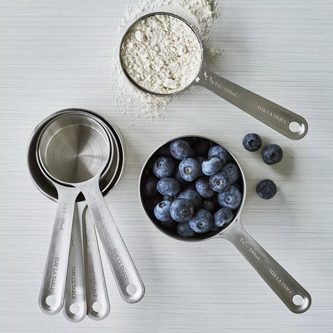 Sur La Table Stainless Steel Measuring Cups, Set of 6