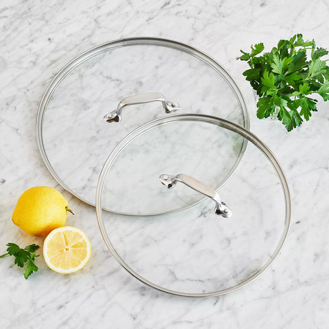 All-Clad HA1 2-Piece Glass Lid Set, 10" & 12"