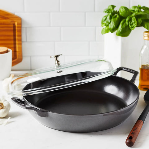 Staub Heritage All-Day Pan with Domed Glass Lid, 3.5 qt.