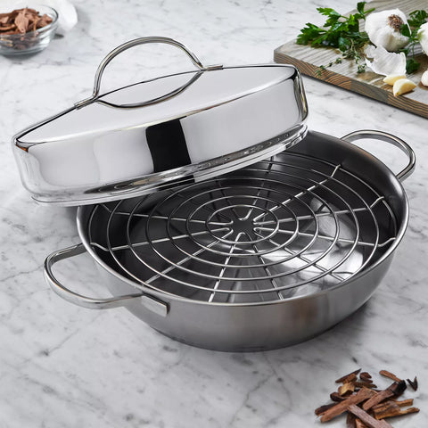 Demeyere Resto3 4-Piece Stainless-Steel Stovetop Smoker Set