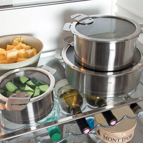 Cristel Strate Saucepans, Set of 3
