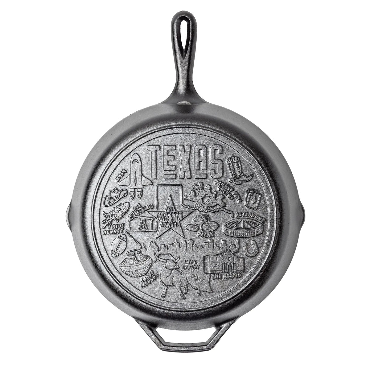 Lodge American Road Trip Cast Iron Skillet, Texas, 12”