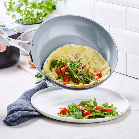 GreenPan Valencia Pro Ceramic Nonstick Skillets, Set of 2, 8" & 10"