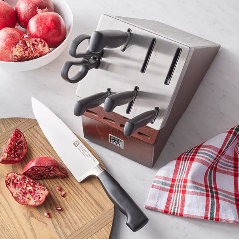 Zwilling J.A. Henckels Four Star Eco 7-Piece Self-Sharpening Knife Block Set