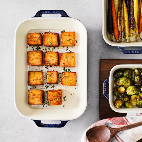 Staub Stoneware 3-Piece Rectangular Baker Set
