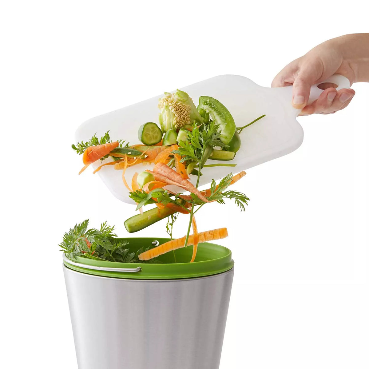 Chef’n EcoCrock Stainless Steel Compost Bin