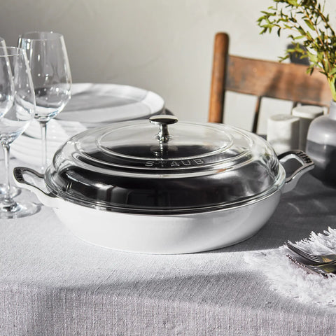 Staub Heritage All-Day Pan with Domed Glass Lid, 3.5 qt.