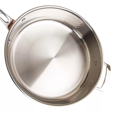 Viking Copper Clad 3-Ply Hammered 10-Piece Cookware Set