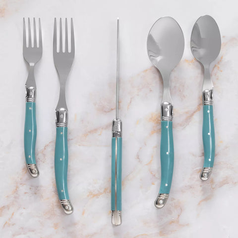 French Home Laguiole Stainless Steel Flatware, 20-Piece Set