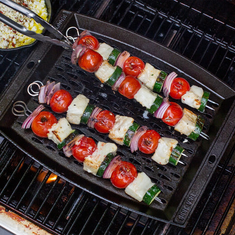 Lodge Seasoned Cast Iron Grill Topper, 15" x 12"