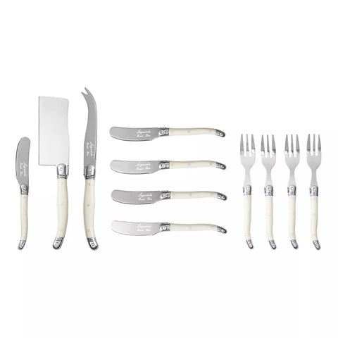 French Home 11-Piece Laguiole Style Cheese Serve Set