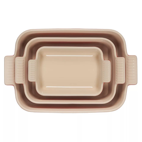 Le Creuset Heritage Stoneware 3-Piece Rectangular Baker Set