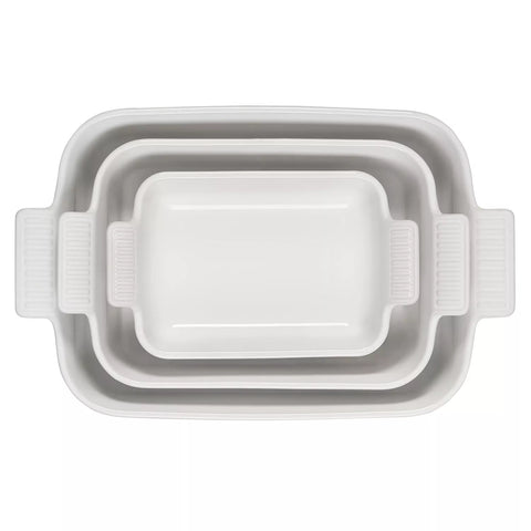Le Creuset Heritage Stoneware 3-Piece Rectangular Baker Set