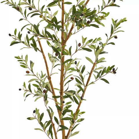 Nearly Natural Olive Silk Tree, 82"