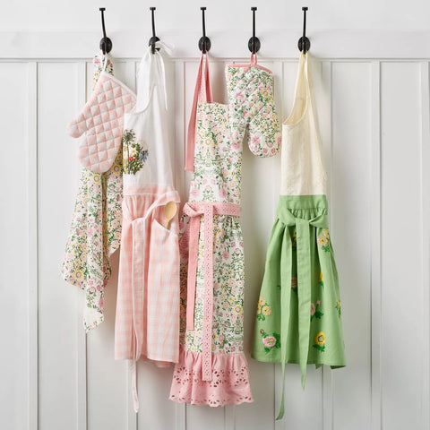 Sur La Table Floral Embroidered Apron