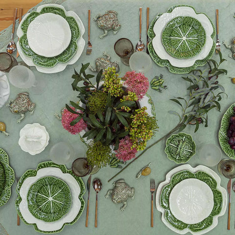 Bordallo Pinheiro Cabbage Beige Charger Plate
