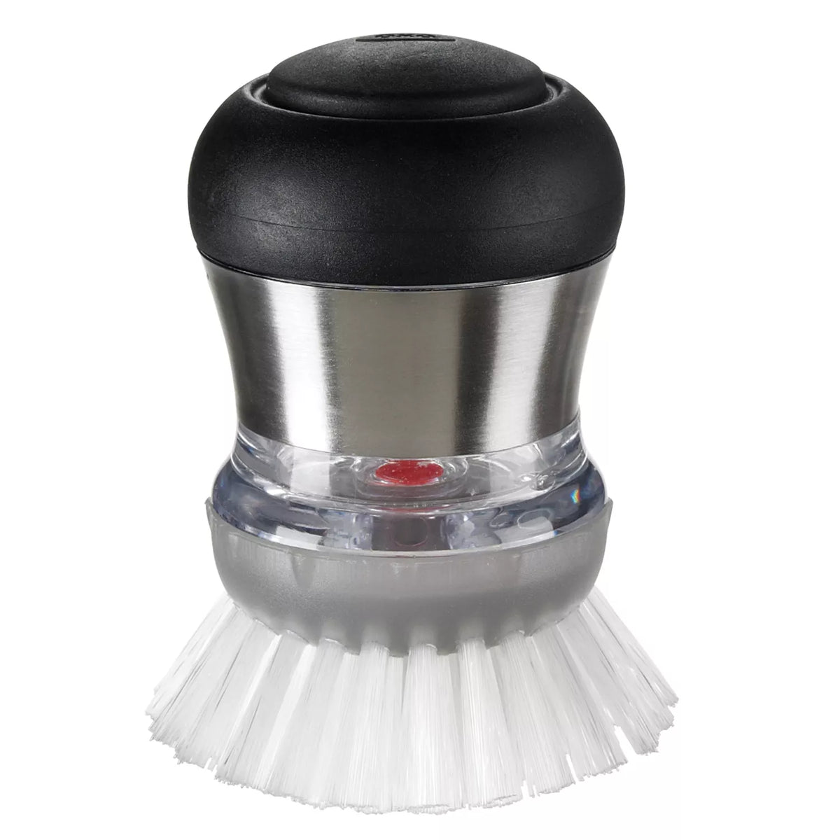 OXO SteeL Soap-Squirting Palm Brush