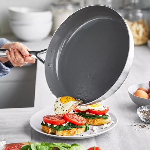 GreenPan GP5 Stainless Steel 10-Piece Cookware Set with Bonus Pan Protectors