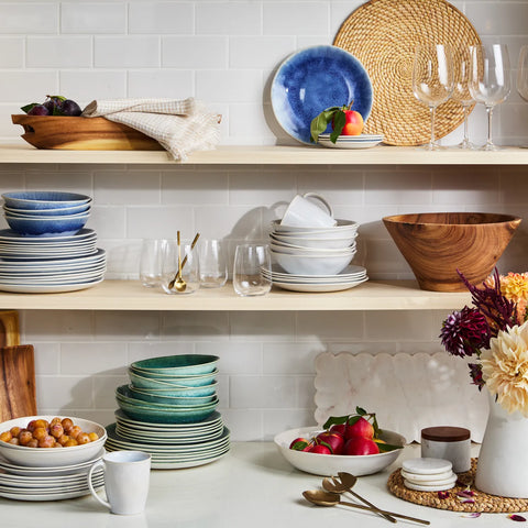 Sur La Table Cloud Emerald Pasta Bowl
