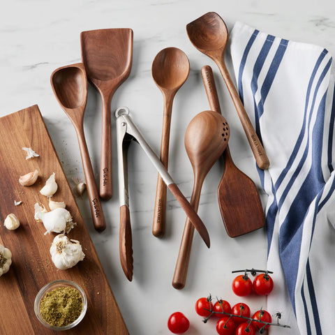 Sur La Table Angled Edge Walnut Spoon