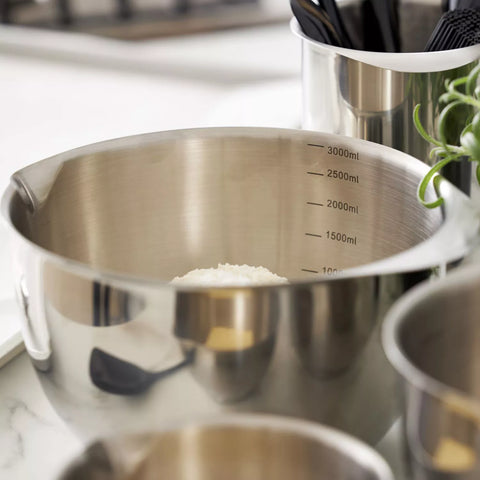 Rosti Margrethe 3-Piece Steel Mixing Bowl Set