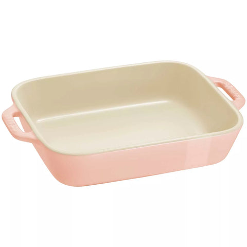 Staub Pastel Macaron Stoneware 2-Piece Rectangular Baker Set