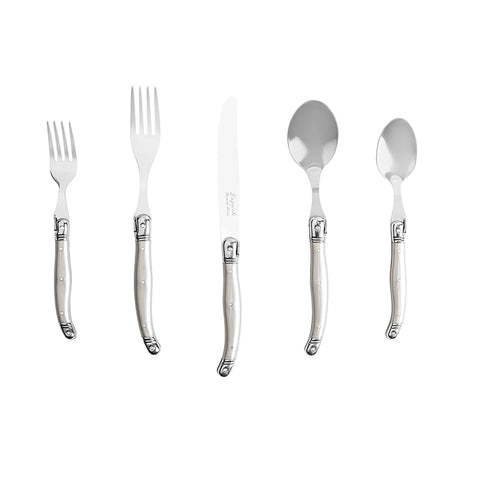 French Home Laguiole Stainless Steel Flatware, 20-Piece Set