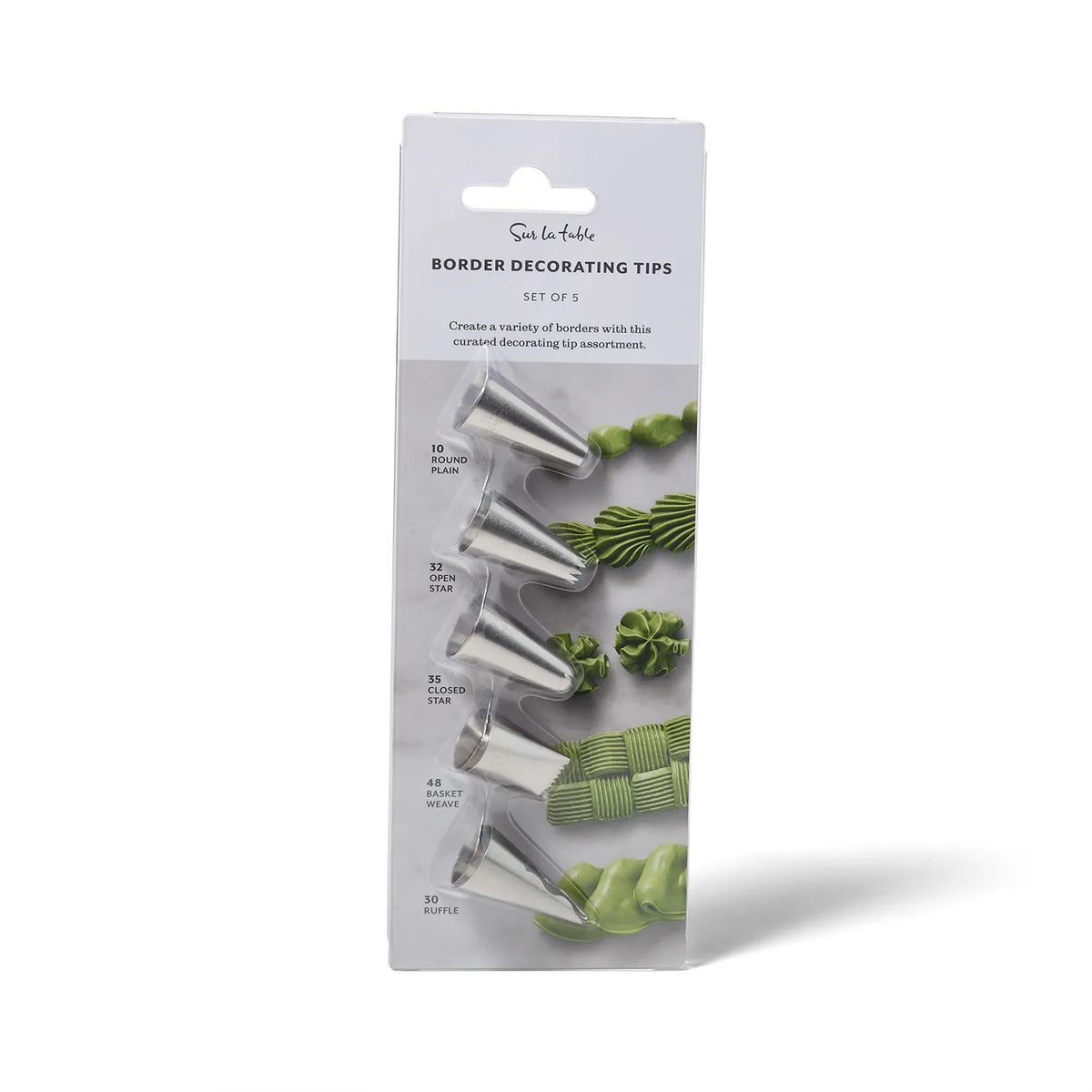 Sur La Table Floral Decorating Tips, Set of 5