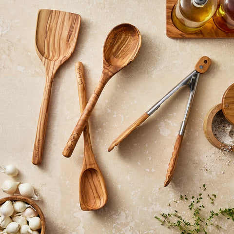 Sur La Table Angled Edge Olivewood Spoon