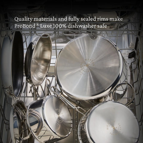 Hestan ProBond Luxe Stainless Steel Soup Pot with Steamer Insert, 3 qt.