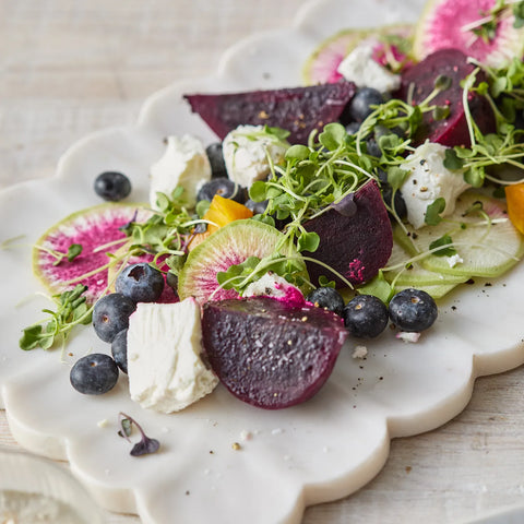 Sur La Table Rectangular White Marble Platter