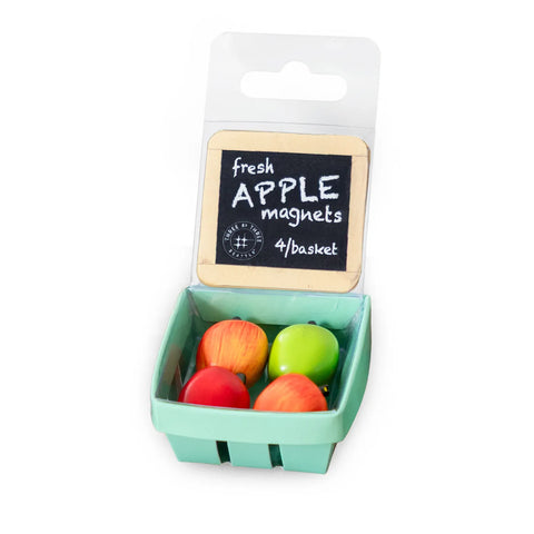 Three By Three Apple Magnets