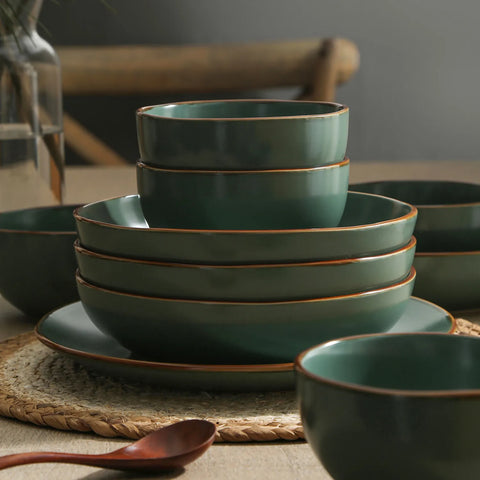 Stone Lain Brasa Stoneware 16-Piece Dinnerware Set