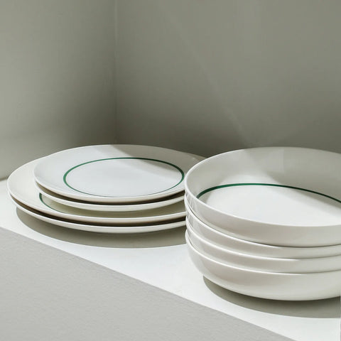 Stone Lain Luna Porcelain 12-Piece Dinnerware Set